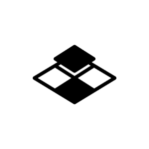 Symbolischer Bodenbelag mit überlappenden Platten