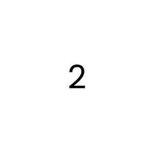 Zahl 2 als Symbol für Auswahl oder Anzahl