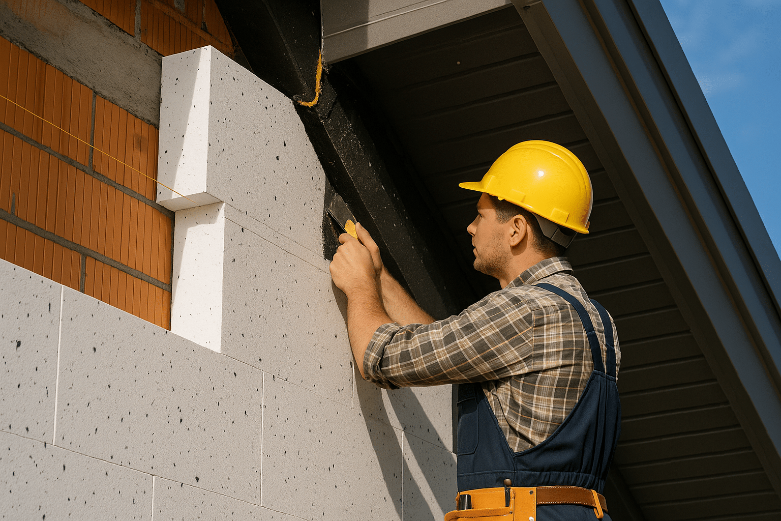 Handwerker für Sanierungen und der Kunde